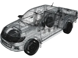 Toyota Hilux (2012) 3D Model preview