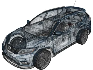 Nissan Rogue (2014) 3D Model preview