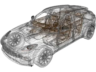 Aston Martin DBX (2020) 3D Model preview