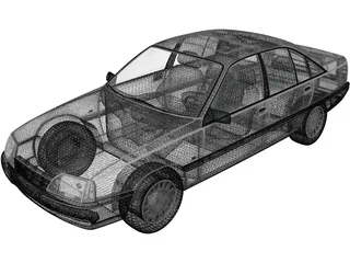 Opel Omega (1987) 3D Model preview
