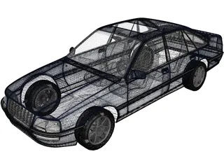 Opel Senator (1987) 3D Model preview