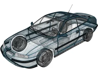 Opel Calibra (1990) 3D Model preview