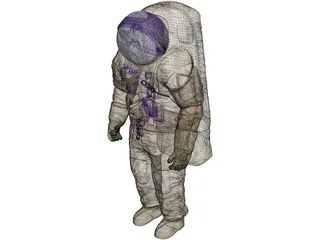 Astronaut Suit 3D Model preview