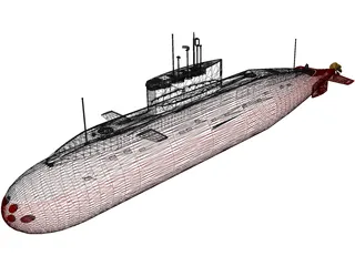 Project 636 Paltus (Kilo Class) 3D Model preview