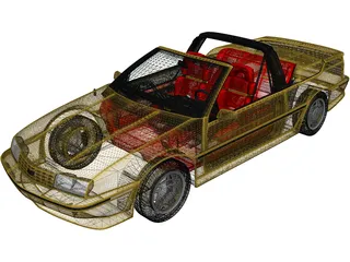 Chevrolet Beretta (1990) 3D Model preview