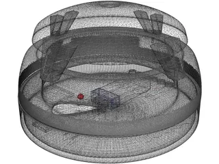 Smoke Detector 3D Model preview