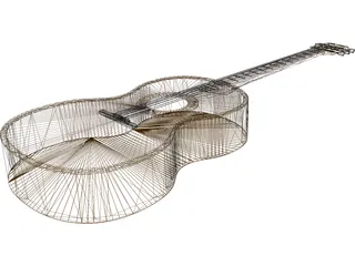 Guitar 3D Model preview