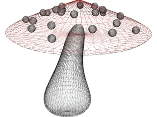 Magic Mushroom 3D Model preview