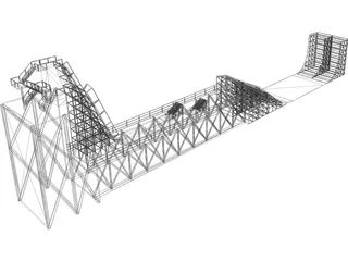 Mega Ramp 3D Model preview