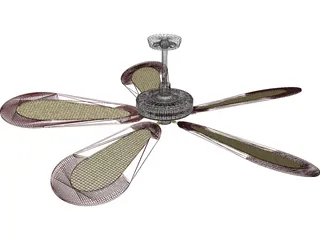 Ceiling Fan Fancy 3D Model preview