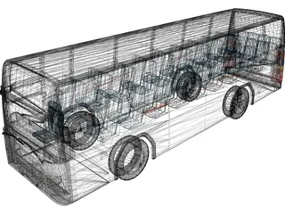 Volvo Bus [+Interior] 3D Model preview