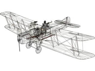Bristol F2b 3D Model preview