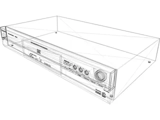 Panasonic DVD Player 3D Model preview