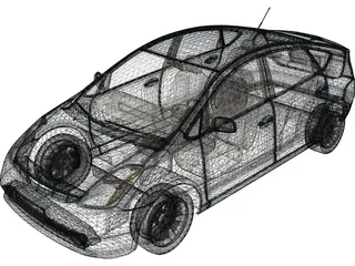 Toyota Prius 3D Model preview