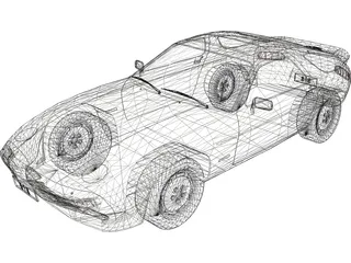 Porsche 928 S 3D Model preview
