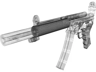 Heckler&Koch MP5SD 3D Model preview