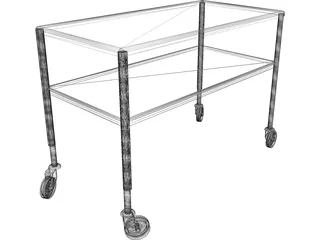 Trolley Hotel 3D Model preview