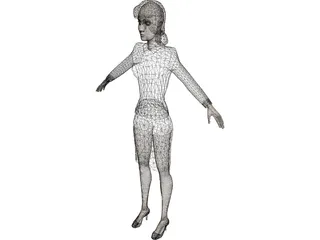 Secretary 3D Model preview