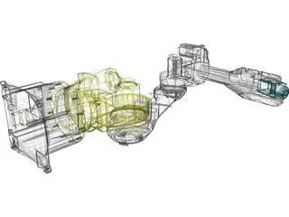 Fanuc M16ib - AM120iB 3D Model preview