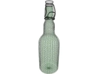 Grolsch Beer Bottle 3D Model preview