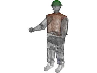 Working Man 3D Model preview