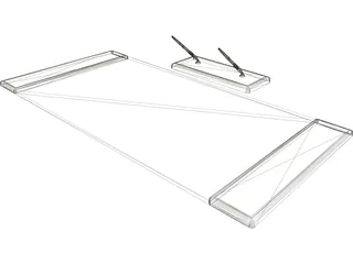 Desk Pad Set 3D Model preview