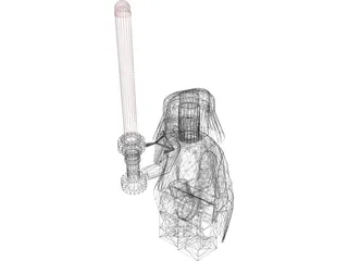 Lego Darth Vader 3D Model preview