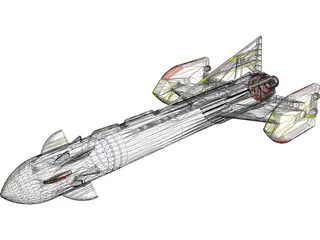 Fireball XL5 3D Model preview