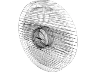Ampex Tape Reel 3D Model preview