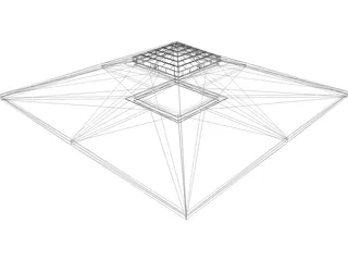 Building Pyramid 3D Model preview