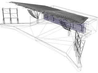 Stage Canopy 3D Model preview