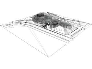 Office Future Concept 3D Model preview
