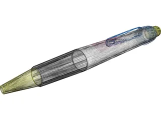 Retractable Pen 3D Model preview