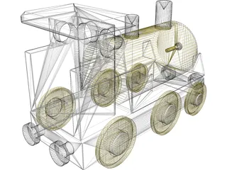Locomotive 3D Model preview