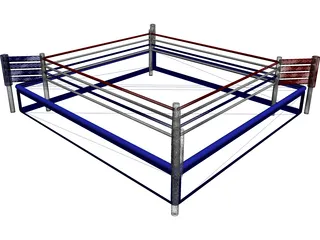 Boxing Ring 3D Model preview