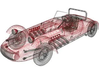 Kurtis 500 (1954) 3D Model preview