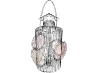 Railroad Lantern 3D Model preview