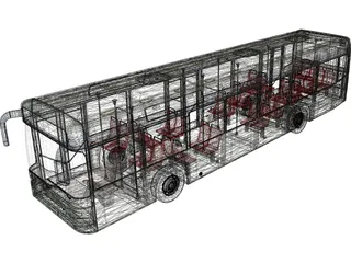 City Bus 3D Model preview