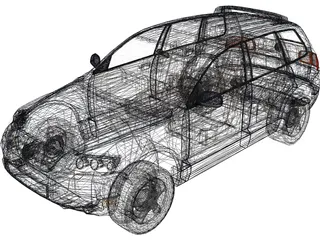 Volkswagen Touareg 3D Model preview