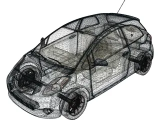 Toyota Yaris 3D Model preview