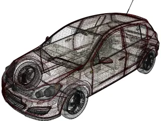 Opel Astra 3D Model preview