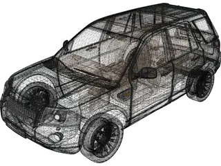 Land Rover Freelander 3D Model preview