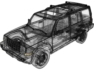 Jeep Commander 3D Model preview