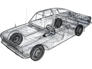 GAZ-24 Volga 3D Model preview