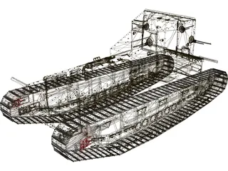 Whippet Tank 3D Model preview