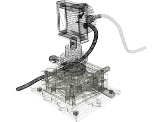 Si Detector 3D Model preview