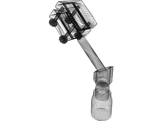 Adjustable Optical Mirror 3D Model preview