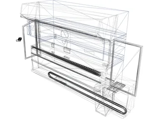 Folding Machine 3D Model preview