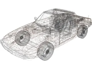 Fiat Bertone X19 3D Model preview