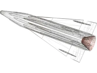AIM-26B Falcon (Rb27) 3D Model preview